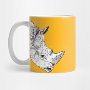 Head of a rhino Mug